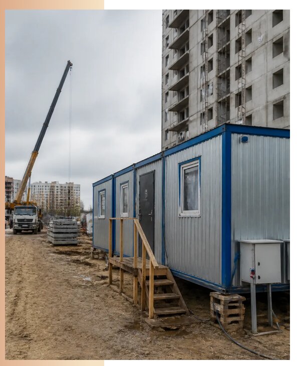 Аренда строительных вагончиков для рабочих в Лыткарине