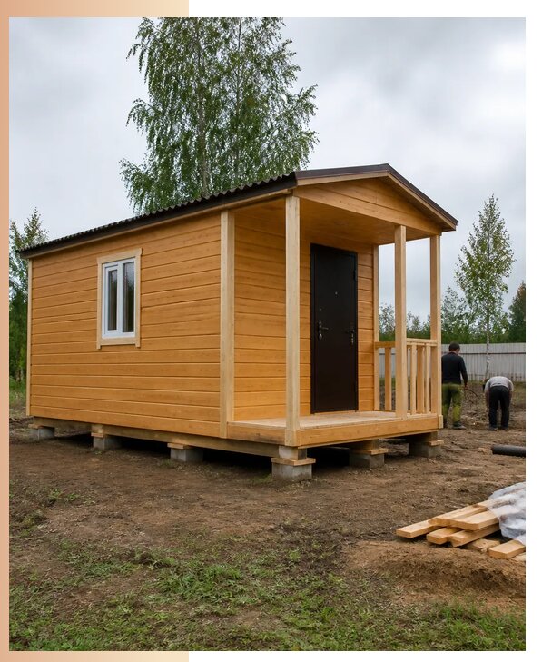 Недорогие дачные домики в Лыткарине с изготовлением и доставкой